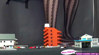 Giantess Dominates Japan with Electrifying Vore Escapades Power Surge