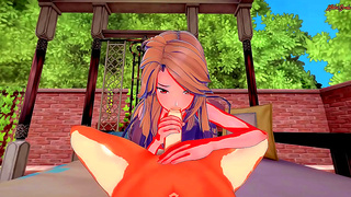 Katalina Gags on Cock Then Gets Pounded Hard from Behind in Granblue Hentai