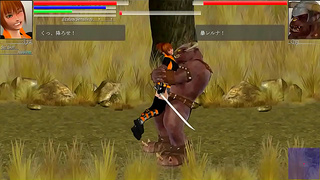 Aya Faces Mighty Warriors in Hot Blades of Destiny Hentai Quest