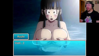 Goku Indulges in Secret Passions with Chi-Chi Bulma in Hot Trunks-Splitting Action