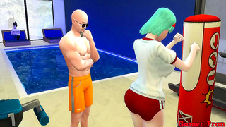 Bulmas Curvy Allure Sparks Tension—Roshi Whispers Sin While Goku Seethes