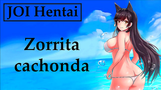 Anime Seductress Tempts with Bikini Orders in Steamy Shore Encounter