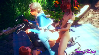 Elsa Annas Steamy 3D Encounter Bursting With Animated Desire