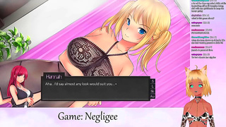 Neko Teases Co-Star in Seductive Lace—Steamy Lesbian Fantasy Unfolds