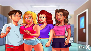 Teen Next Door Shares Hot Summer Romance with Milf Neighbor Under Starlight
