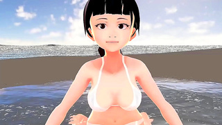 Cocoa Honda Teases in White Bikini – A Sinful Tropical Fantasy Begins