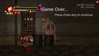 Redhead Tempts Demonic Beasts in Hellfire Hentai Fantasy Cream Pie Chaos