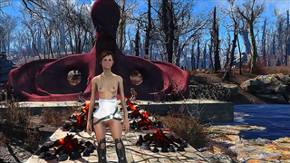 Brunette Stuns in Fallout 4 Gear for Hot Anime Tryst