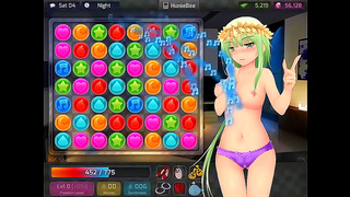 Blonde Goddess Seduced by Curvy Beasts in Steamy HuniePop Fantasy