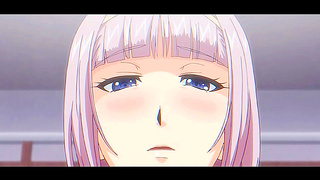 Alluring anime vixen teases before delivering steamy blowjob in hot scene