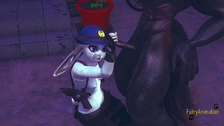 Judy Hopps Hot Furry Tryst: Sensual Touch and Tease Unleashed