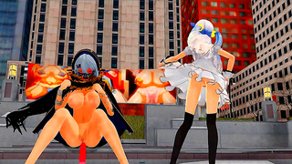 Luscious MMD Beauty Tempts Futanari Lover in Steamy Forbidden Dance