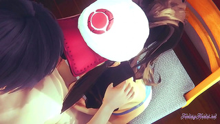 Hilda Tempts Pokmon Trainer with Sultry Moves Explosive Cream Pie Fun