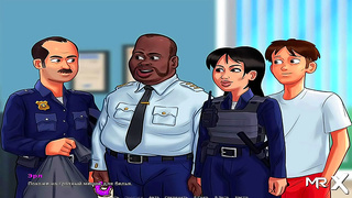 Officer Overcome by Desire in Summertime Sagas Hot Encounter