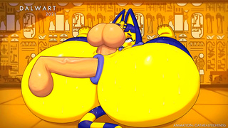 Ankha Teases with Steamy Feline Desires in Hot Hentai Fantasy