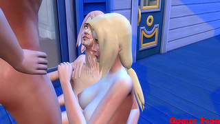 Jiraiya Claims Hinata in Hot Naruto Milf Threesome Action