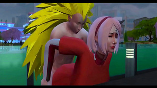 Sakura Breaks Loyalty with Steamy Forest Tryst in Naruto Adventure