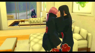 Sakera Konans Busty Milf Threesome Escapade in Naruto Hentai Fun