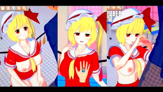 Flandre Scarlets Seductive Curve Tease Ignites Hot Koikatsu 3D Fantasy