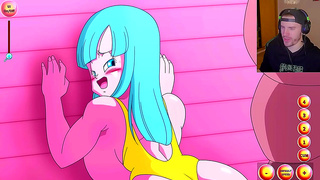 Bulma Videl Tempt Goku in Wild Dragon Ball Hentai Threesome Climax