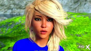 Lakeside Allure: Busty Babe Teases Danger in Horny Hentai Fantasy