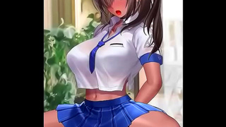 Seductive 3D Babe Takes Professors Huge Dick Deep Until Orgasm