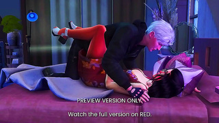 Samui Mizukage Seduce Sarada in Hot 3D Anime Thruple Fantasy