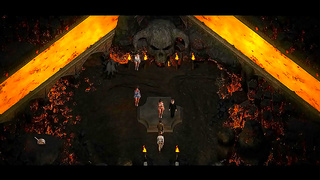Busty Elf Couple Pleasures Teen in Fiery Fantastical Encounter