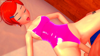 Fiery Redhead Finds Ecstasy in Forbidden Liaison Post-Breakup Pain