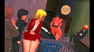 Luscious Animated Vixen Rides Wild Until Filled With Hot creampie