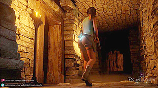 Tifa Binds Lara in Magic-Fueled Lust with Enchanted strapon Seduction
