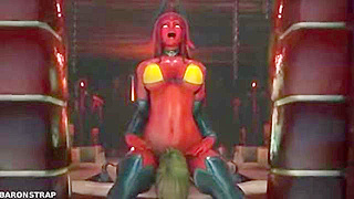 Succubus Dominates Elf Servant to Ignite Fiery Lust in Dark Ritual