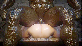 Kunoichi Captured by Hungry Ogres in Deep Dungeon Lust Encounter