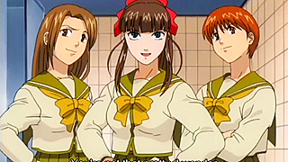 Curious Schoolgirls Tempt Classmate into Secret Bathroom Pee Playground Fun