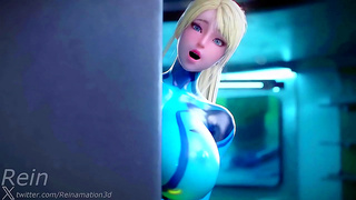 SewyNadia Seduced by Lustful Cartoon Monster in Steamy Hentai Blowbang