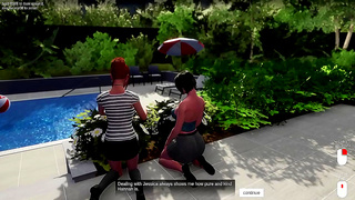 Steamy 3D Hentai Encounter Ignites Couples Fantasy in Vivid Visual Novel World
