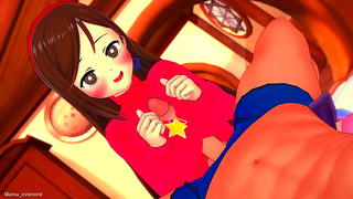 Mahiru Shiina Tempts Her Daring Lover in Sultry Hentai Fantasy