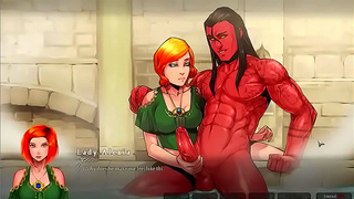 Sultry Anime Vixen Rides Huge Dick in Hot 3D Fantasy Encounter