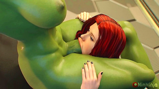 Gorgeous Anime Goddess Devoured in Wild Blowjob Raw Sex Encounter