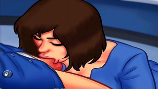 Stepsisters Seductive Blowjob Tease Drives Striker Wild in Steamy Encounter