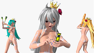 Miku Haku Rin Ignite Steamy Passion in Baka Projects Bold Hentai Adventure