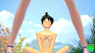Luffy Namis Forbidden Tryst Under Wanos Moonlight – One Piece Fantasy