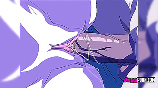 Blue-Haired Beauty Seduced by Besties Thick Cock Under Paradise Sun – Hot Hentai Escape