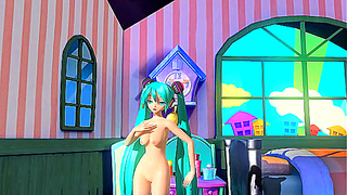 Miku Ignites Forbidden Desires in Wild Hologram Fantasia Encounter