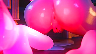 Busty Enchantress Ravaged by Twin Magic Dildos in Steaming 3D Fantasy Orgy