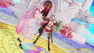 Koyoris Seductive 3D MMD Performance – Hot Hololive Fantasies Unleashed