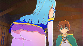 Aquas Luck Sparks Fiery Desire in Steaming Konosuba Encounter