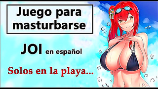 Curvy Bestie Seduces You with Steamy Spanish JOI by Ocean Waves