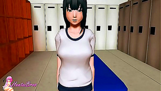 Sporty Teen Goddess Rides Managers Thick Rod – Wild Hentai Action