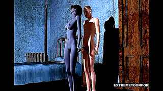 Vampire Beauty Mounts Stalwart Lovers Thick Cock Under Moonlit Passion